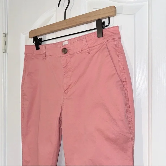 GAP Girlfriend Khaki Pink Salmon Chinos - Picture 2 of 9
